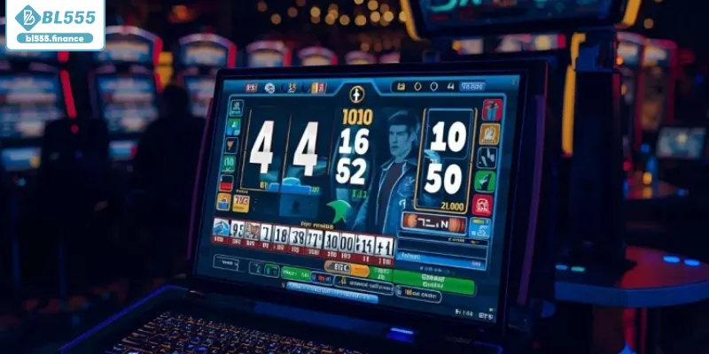 Không gian quay hũ đổi thưởng đồ họa sống động